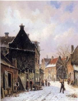unknow artist European city landscape, street landsacpe, construction, frontstore, building and architecture. 103 Germany oil painting art